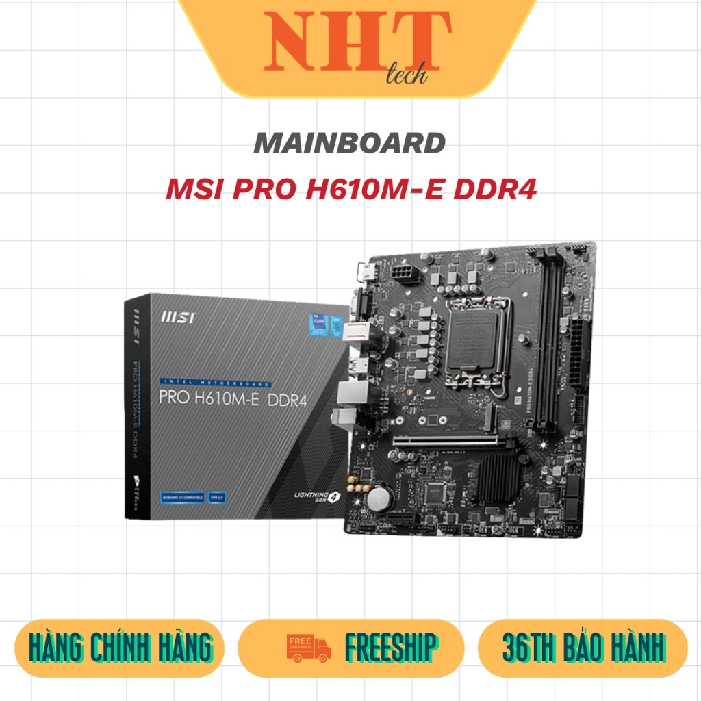 MAINBOARD MSI PRO H610M-E DDR4