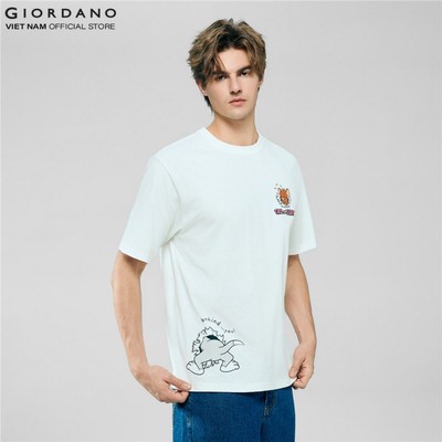 [GIORDANO x Tom&Jerry] Áo Thun Nam Ngắn Tay In Hình 01096283-02
