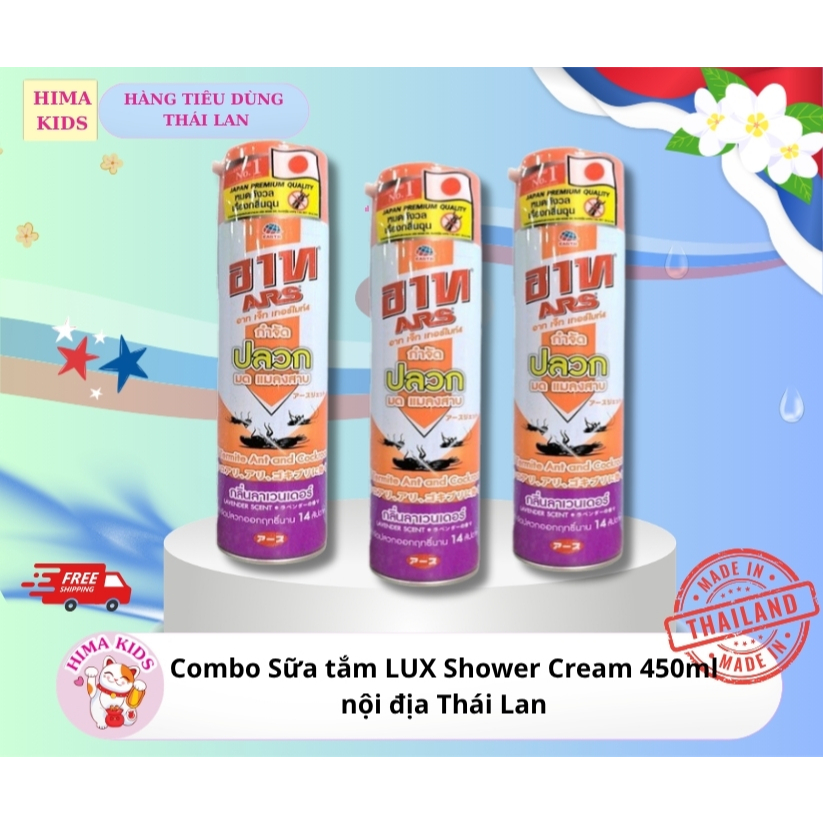 Chai xịt muỗi ARS HƯƠNG LAVENDER Thái Lan 600ML, xịt muỗi côn trùng đuổi muỗi trong phòng khách phòn