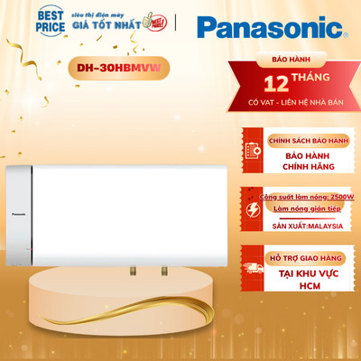 DH-30HBMVW Máy Nước Nóng Gián Tiếp Panasonic 30 Lít – An Toàn, Tiết Kiệm Điện DH-30HBMVW
