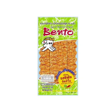 Snack mực hải sản cay Bento xanh lá 18g