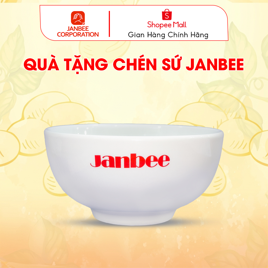 [Hàng Tặng Không Bán] Quà Tặng khi mua dầu đậu nành Janbee - Quà tặng 1 chén sứ Janbee