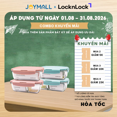 Hộp thủy tinh LocknLock Easy Seal Container LCB425 530ML, 300ml LLG205-01, Hàng chính hãng - JoyMall