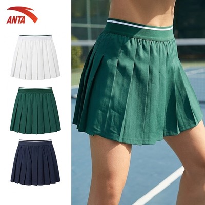 ANTA Nữ Chân váy ngắn xếp li thể thao tennis pickleball cầu lông pickleball năng động 162527210U