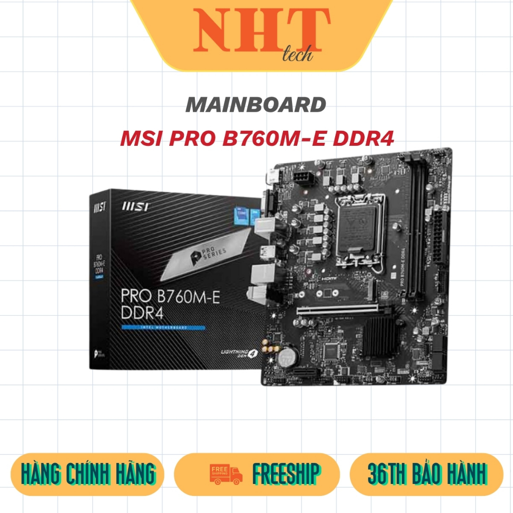 MAINBOARD MSI PRO B760M-E DDR4