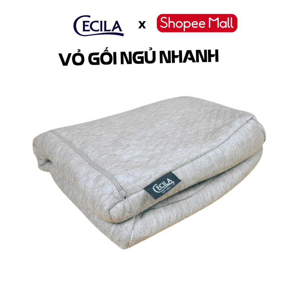 Vỏ gối thay thế cho gối cao su non sợi tre Cecila sợi tre kháng khuẩn