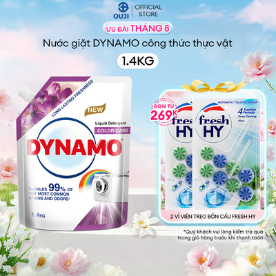Túi Nước Giặt Dynamo 1.4KG Thơm Lâu Mùi Tự Nhiên, Bảo Vệ Sợi Vải, cho quần áo cao cấp