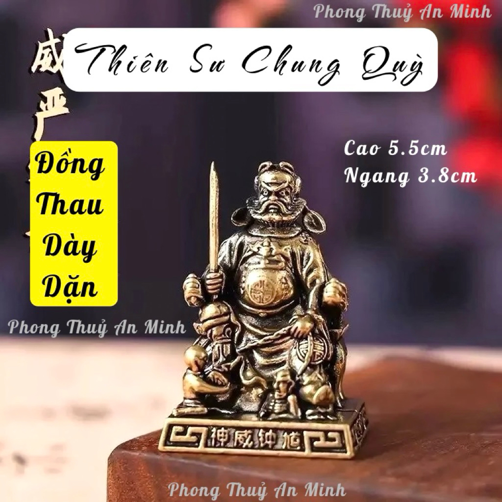 Thiên Sư Chung Quỳ - Tượng Đồng Phong Thuỷ, Trang Trí Kích Thước Nhỏ