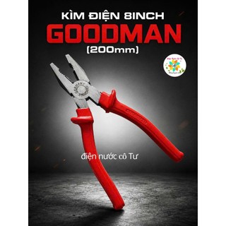 Kìm Cắt 8inch 190mm GOODMAN - Kìm cắt cho thợ điện, kìm cắt dây điện, kẽm, dây nhựa GOODMAN