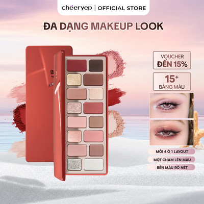 Bảng Phấn Mắt CHEERYEP 16 Ô Natural Star Đa Năng Dễ Dùng Chuẩn Màu Lâu Trôi Đa Dạng Bảng Màu Nhũ Lì