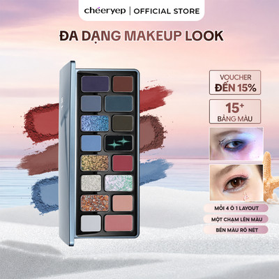 Bảng Phấn Mắt CHÉERYEP Cao Cấp Phong Cách Rock Retro Tương Lai Cá Tính Phấn Ẩm Mịn Lên Màu Chuẩn