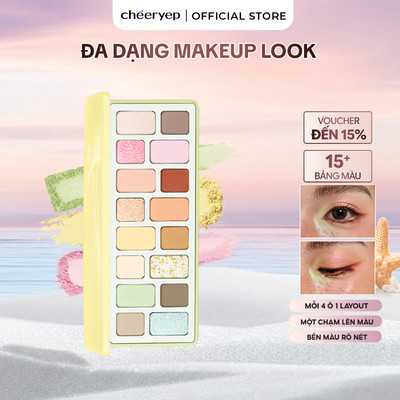Bảng Phấn Mắt CHÉERYEP Tông Mùa Xuân Tươi Sáng Phấn Mịn Dễ Tán Bám Màu Tốt Đa Dạng Hiệu Ứng Nhũ Lì