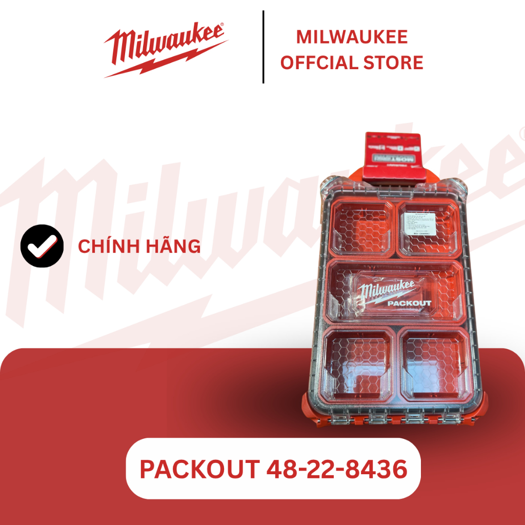 Hộp Đựng Dụng Cụ Milwaukee 48-22-8436 (khay siêu mỏng)
