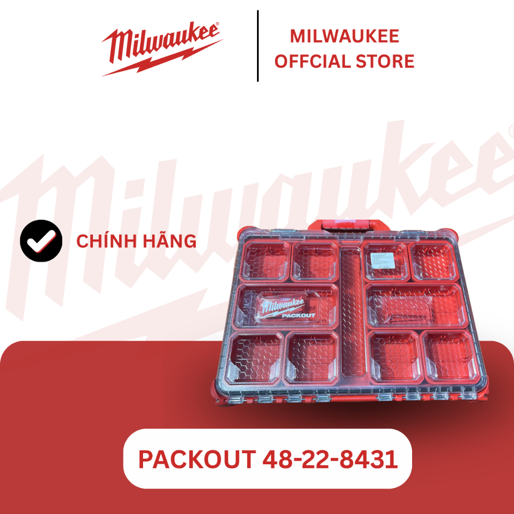 Hộp Đựng Dụng Cụ Milwaukee 48-22-8431 (khay mỏng, khổ rộng)