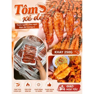 TÔM XẺ DẺO Khay 250g (giao hỏa tốc)