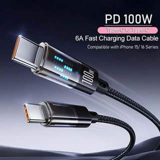 Dây cáp sạc nhanh và truyền dữ liệu 60w 100w type c to type c 20v 5a pd2.0 dùng cho laptop máy tính điện thoại ip ios