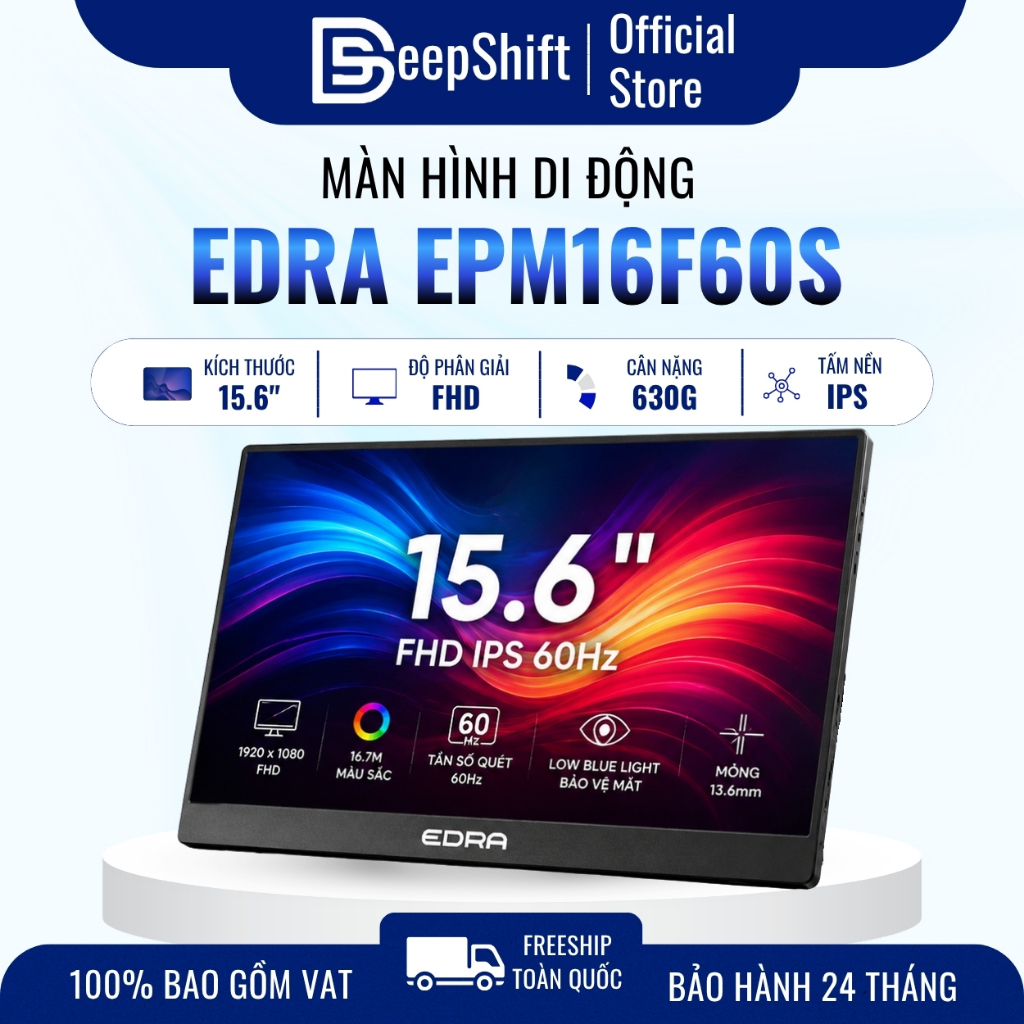 Màn Hình Di Động EDRA EPM16F60S 15.6 Inch FHD IPS 60Hz HDR10