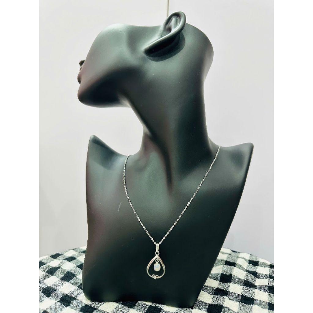 Dây chuyền mảnh Opal sáng đẹp [ Trang Sức Si Nhật ]