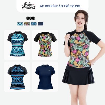 Áo bơi kín nữ kín đáo trẻ trung đi biển - Bikini Passport - BSV270_HOT
