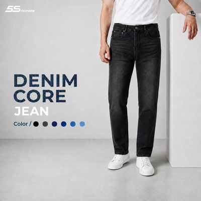 Quần Jean Nam DENIM CORE 5S FASHION Phom Slimfit Thiết Kế Basic Nhiều Màu M0QJE26018
