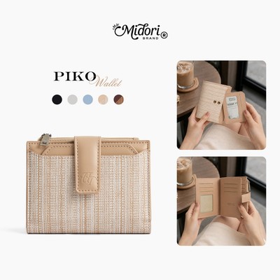 Ví Nữ Da PU PIKO Bóp Đựng Tiền Thẻ Nhiều Ngăn Thời Trang Cao Cấp RFID Blocking Thanh Lịch | M STUDIO