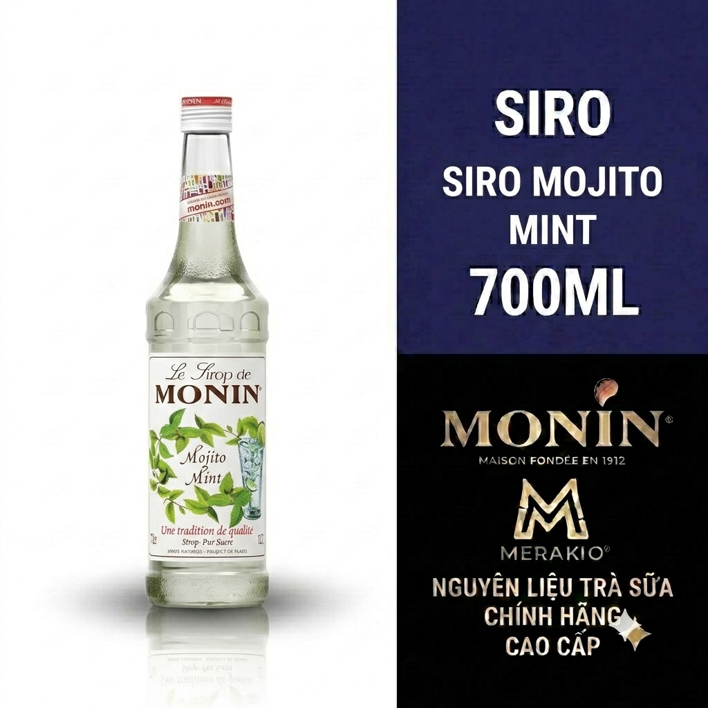 Syrup Siro Mojito Mint MONIN 700 ML - Có Xuất Hóa Đơn VAT - Dùng Pha COCKTAIL,Trà Trái Cây