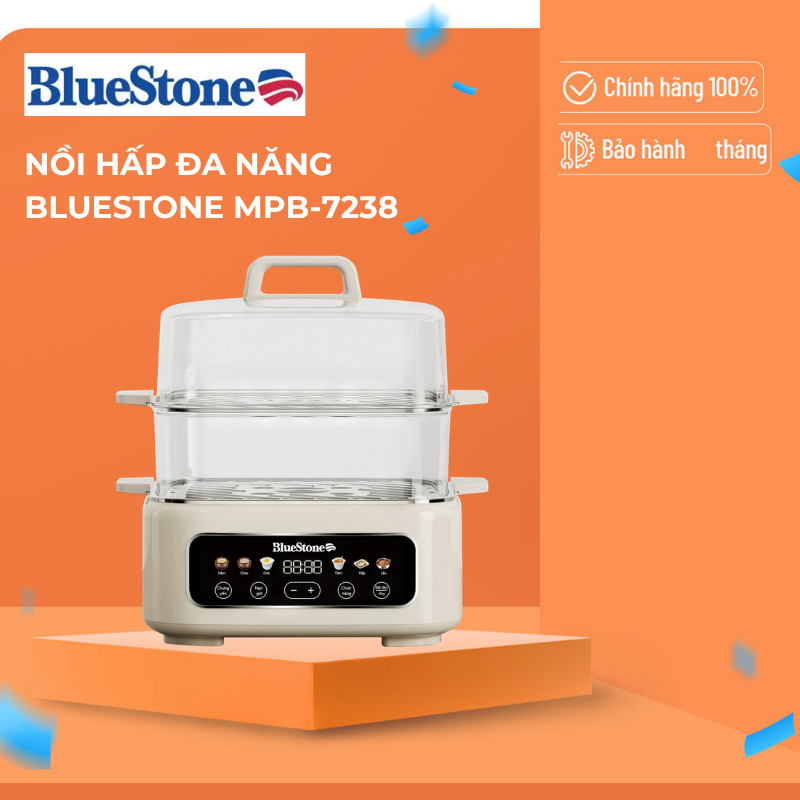 Nồi Hấp Đa Năng BlueStone MPB-7238 | 17L – 1300W | Cảm Ứng – Hấp Nhanh Không Mất Chất- BH 2 năm