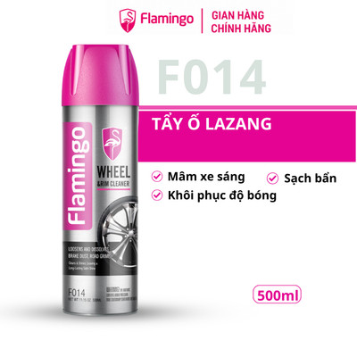 Bình vệ sinh tẩy ố lazang ô tô, mâm vành xe Flamingo F014 500ml - Hãng Phân Phối Chính Thức