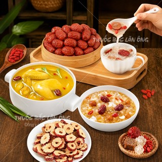 Táo đỏ Hàn Quốc sấy khô 500g, pha trà, ăn vặt, hầm canh thơm ngon bổ dưỡng - Lãn Ông