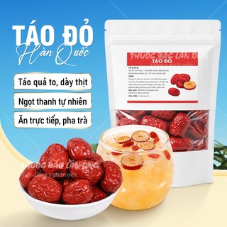 Táo đỏ Hàn Quốc sấy khô 500g, pha trà, ăn vặt, hầm canh thơm ngon bổ dưỡng - Lãn Ông