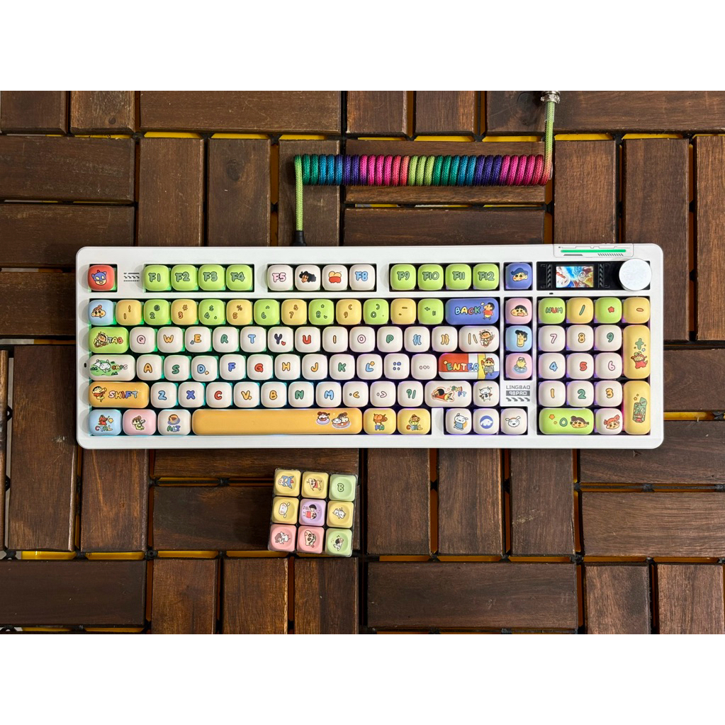 Bàn phím cơ K98Pro  3 Modes | Mạch Xuôi| Màn hình tùy chỉnh đã Mod Bảo hành 12 tháng Tungcustom