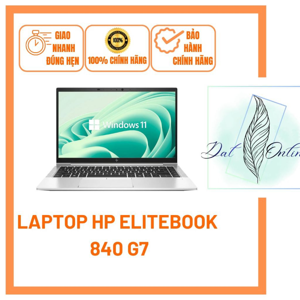 Laptop HP EliteBook 840 G7 i5 Gen 10 RAM 8GB SSD 256GB 14" FHD Hàng Cũ BH 1 Tháng