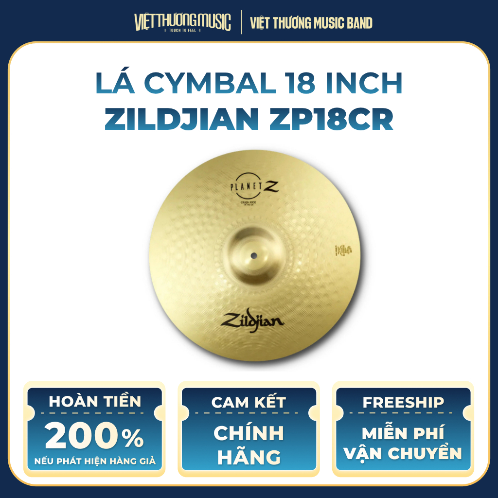 Lá Cymbal 18 inch ZILDJIAN Crash Ride ZP18CR