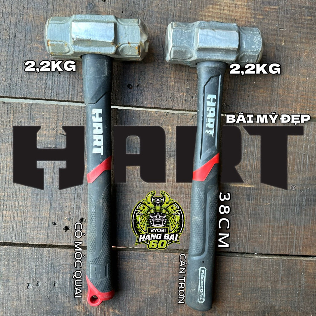 Búa Tạ HART 2.2kg (5LB) Cán Chống Trượt Chính Hãng Mỹ Tool USA