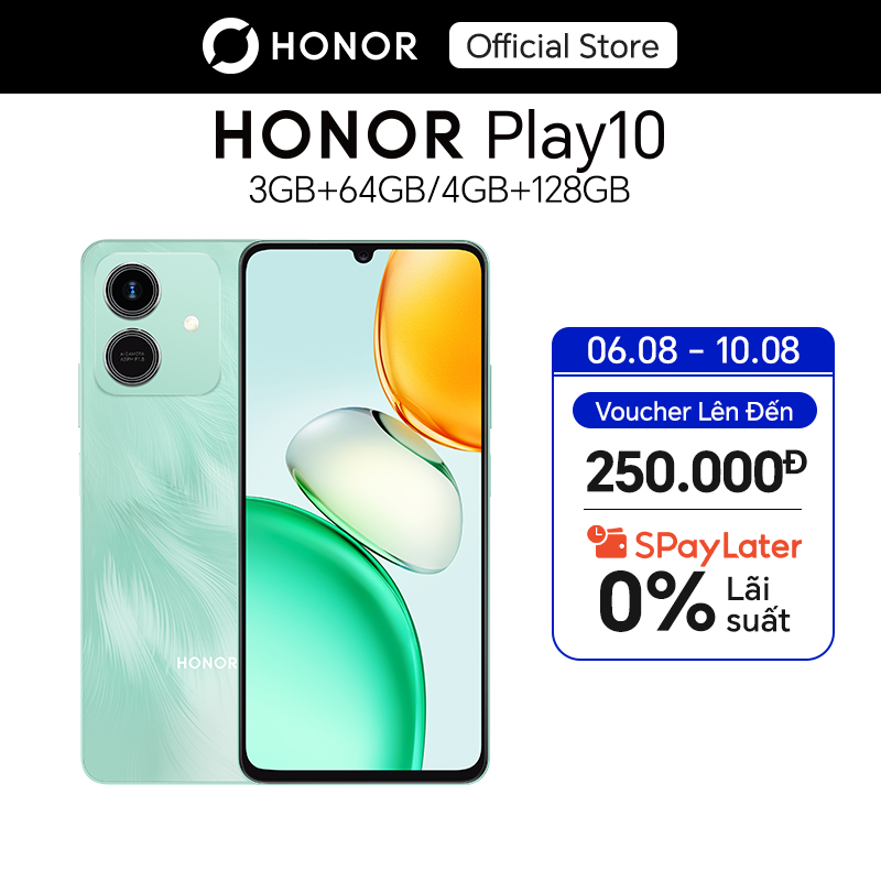 Điện thoại Honor Play 10 4GB+128GB/3GB+64GB | Pin 5000mAh | Màn hình 6.74" | Bảo hành 18 Tháng