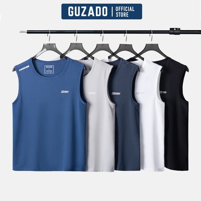 Áo Tanktop Nam GUZADO Premium Coolmax, Siêu Thoáng Khí, Nhanh Khô Thể Thao Thoải Mái GTT06-GATT25S006
