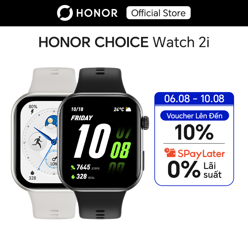 Đồng hồ thông minh Honor Choice Watch 2i| Màn hình  1.85 " AMOLED, Pin 14 ngày