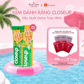 Kem Đánh Răng Closeup Dầu Quất Detox Tuýp 180G