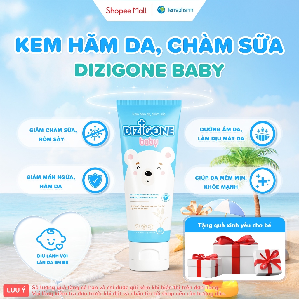 Kem hăm da, chàm sữa Dizigone Baby 30g