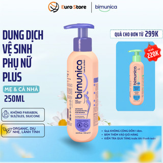 Dung Dịch Vệ Sinh Nữ Bimunica Dưỡng Ẩm Cho Vùng Kín 250ml - Gel DDVS Dưỡng Ẩm