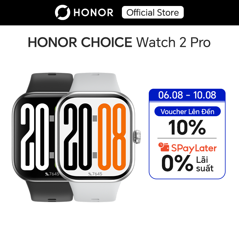 Đồng Hồ Thông Minh HONOR Choice Watch 2 Pro | Màn Hình AMOLED 1.97'' | Pin Đến 14 Ngày | Theo Dõi Sức Khỏe | BH 12 Tháng