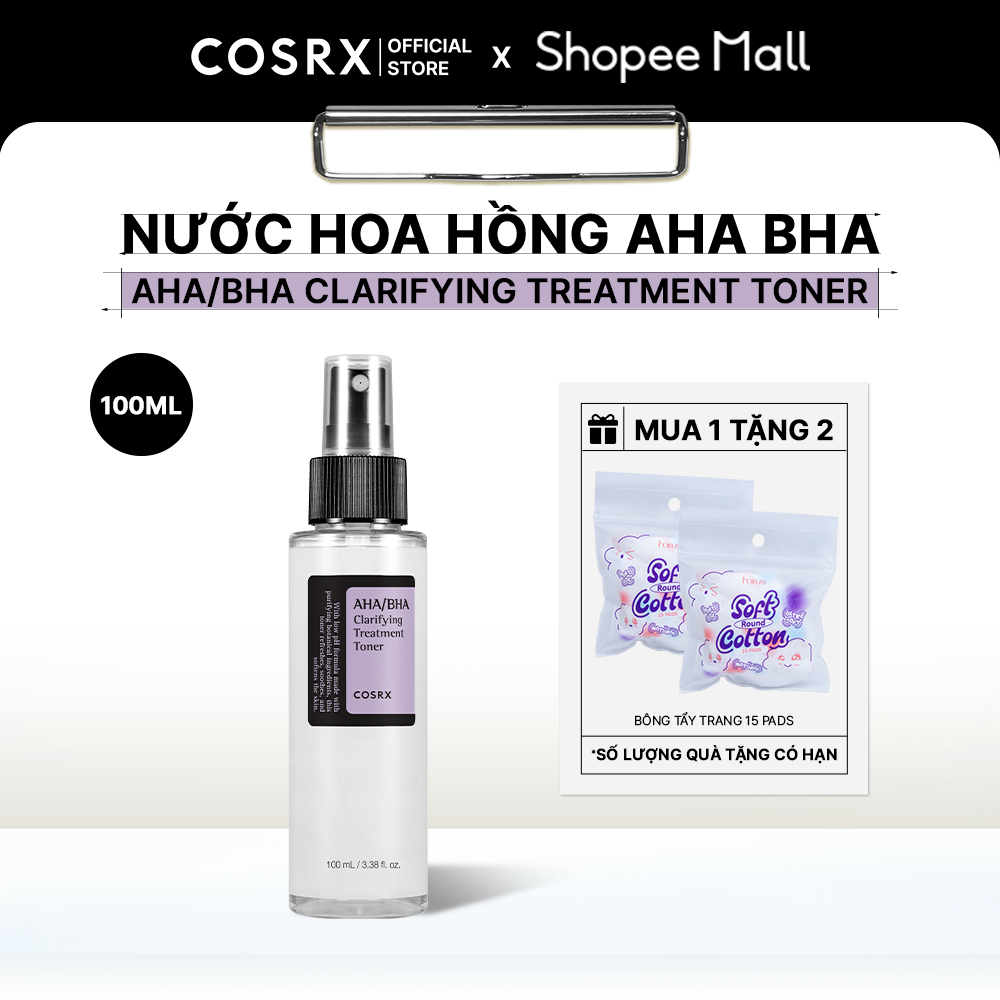 [Live] COSRX Nước hoa hồng AHA/BHA Clarifying Treatment Toner 100ml/150ml