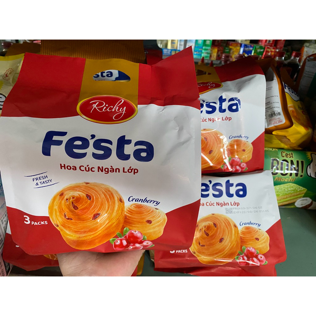 bánh mì hoa cúc ngàn lớp festa