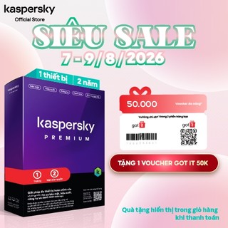 Phần mềm diệt virus Kaspersky Premium 1 Thiết bị - 2 NĂM | Hàng chính hãng
