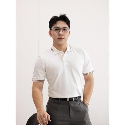 Áo polo nam Ben & Tod R1300 BE241 cotton hoạ tiết thoáng mát đứng form nam tính