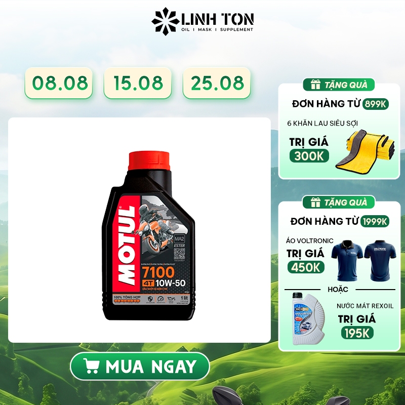 Nhớt tổng hợp gốc Ester Motul 7100 10W50