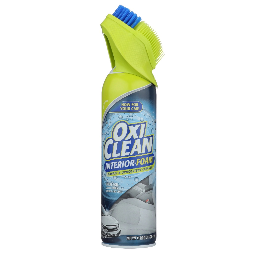 Chai xịt bọt làm sạch nội thất xe, thảm, ghế vải Oxi Clean Interior-Foam Carpet & Upholstery Cleaner
