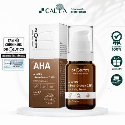 Tinh Chất Serum DrCeutics AHA 10% Exfoliating Serum Làm Sáng Da, Tẩy Da Chết Nhẹ Nhàng 40g