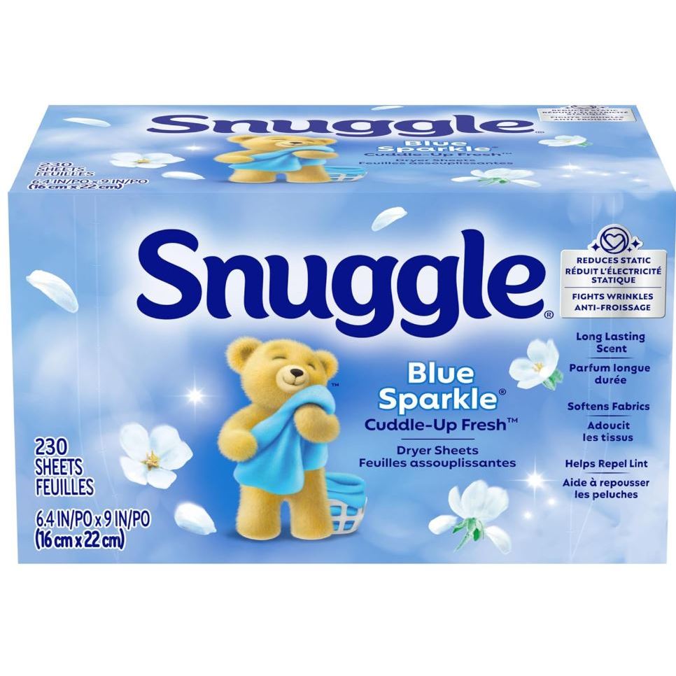 Giấy thơm Snuggle Dry sheets hộp 230 miếng chính hãng Snuggle US