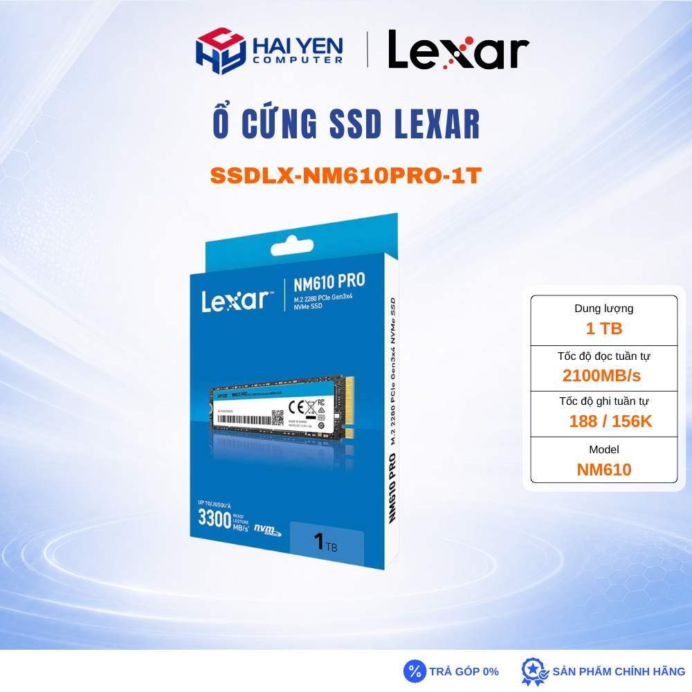 Ổ cứng SSD Lexar NM610PRO 1Tb M2 nvmeGen3